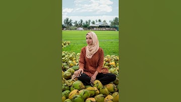 Coconut Cutting ASMR | Sharp Knife Slices Through Shell