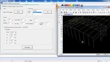 SAP OAPI PEB Tool Single span steel portal frame REV 01