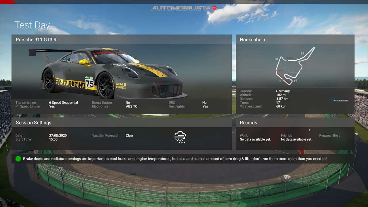 Automobilista 2 Wet Racing Line