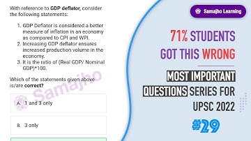 #29 | GDP Deflator | UPSC Prelims 2022 Solving & Elimination Techniques by Rohit Dagar