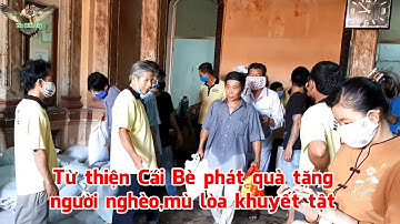 Nhóm từ thiện Cái Bè phát quà tặng người nghèo khuyết tật người mù dịp Lễ Phật Đản│Yêu Miền Tây 63
