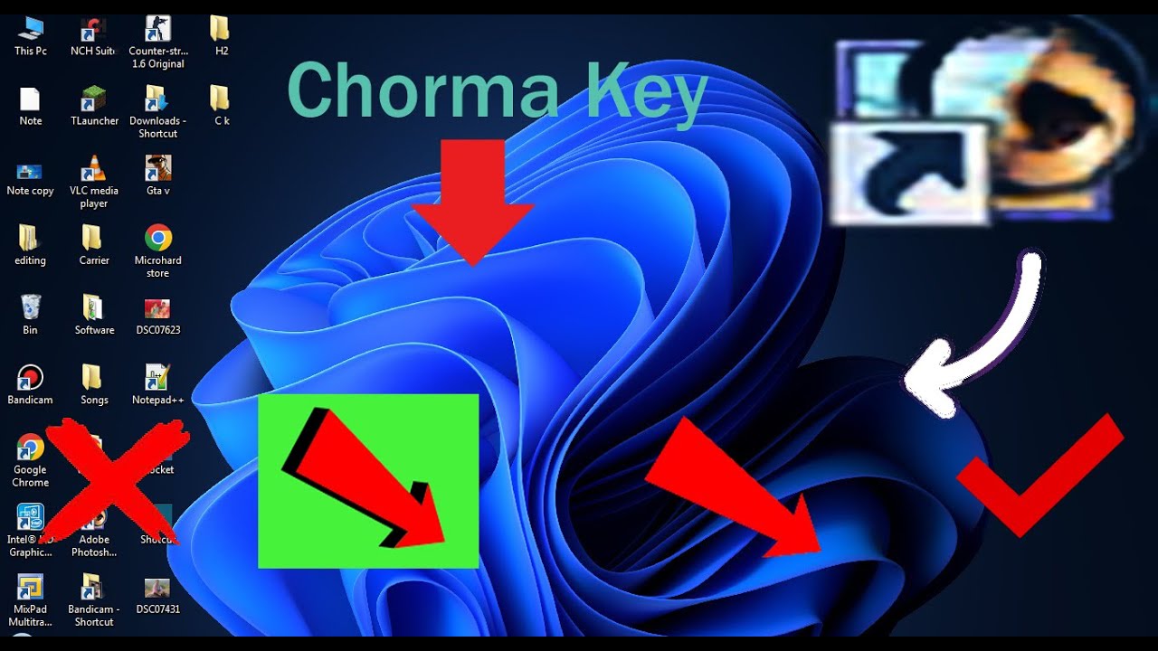 How to use Chorma Key In Adobe Photoshop 7 / Is this a easy way??@XUB ...
