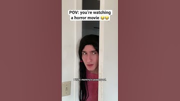 Thumbnail of Horror movie trailers be like #shorts #funny #comedy