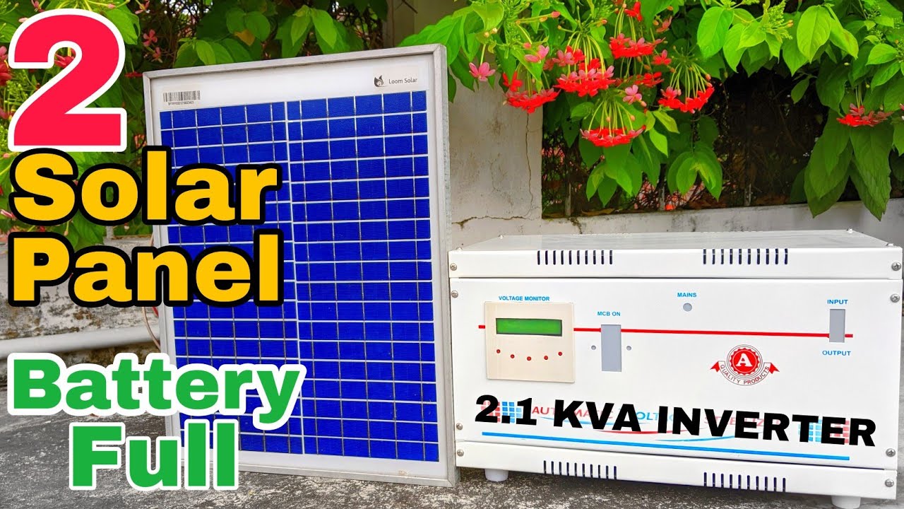 Bas 2 Solar Panel Se Battery ki Ye Halat, Battery Charging Complete 💯 ...