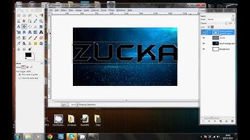 How to put a picture inside your text in GIMP 2.6