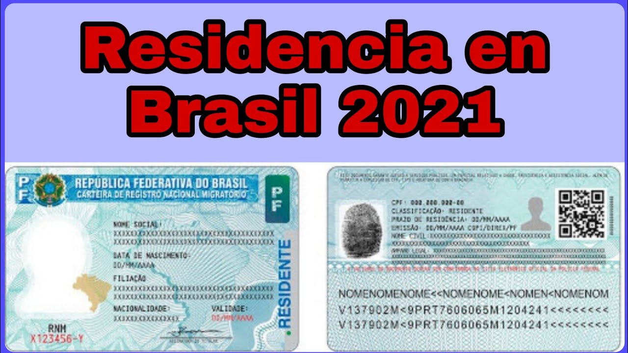 Residencia en Brasil 2021 YouTube Residencia en Brasil 2021 YouTube