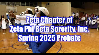 Alcorn State University Zeta Chapter of Zeta Phi Beta Spring 2025 Probate🔥