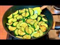 Беру кабачки и готовлю Вкусный и Быстрый Рецепт! Жареные кабачки c чесночным соусом на сковороде!!!