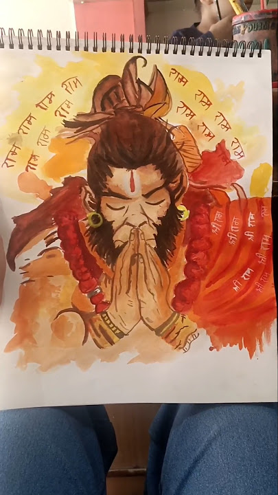 Download lagu Hanuman ji watercolour painting happy diwali in advance to all of you ✨ . #hanuman #art #watercolour