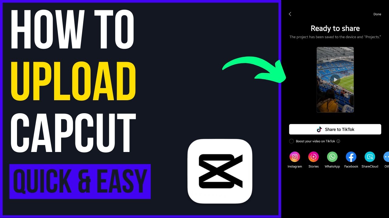 How to Upload on CapCut (2024) - YouTube