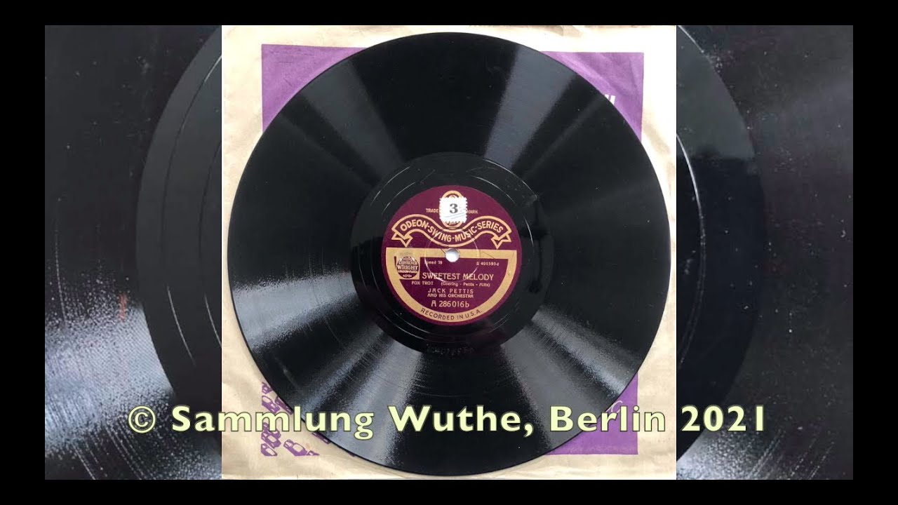 ODEON SWING 286016: JACK PURVIS Mental Strain At Dawn - JACK PETTIS Sweetest Melody 1929 NYC Jazz