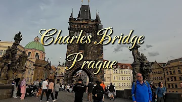 Charles Bridge. Relaxation cognitive walk 4K Relax Video