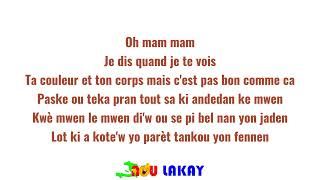 Koulè Kafe - Dega - Lyrics Video by @NOULAKAY