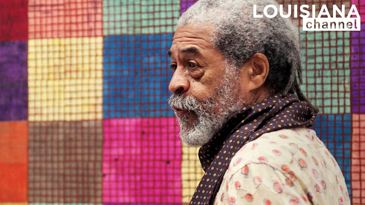 Film backdrop image for Artist McArthur Binion: "How can I paint without a brush?" (2025)