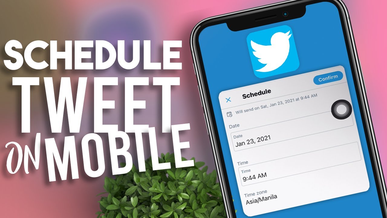How to Schedule a Tweet on Twitter in iPhone - YouTube