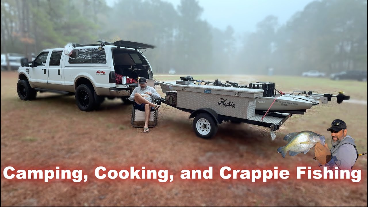 Crappie Fishing, Camping & Cooking — Then I Hooked a BIG Bass!