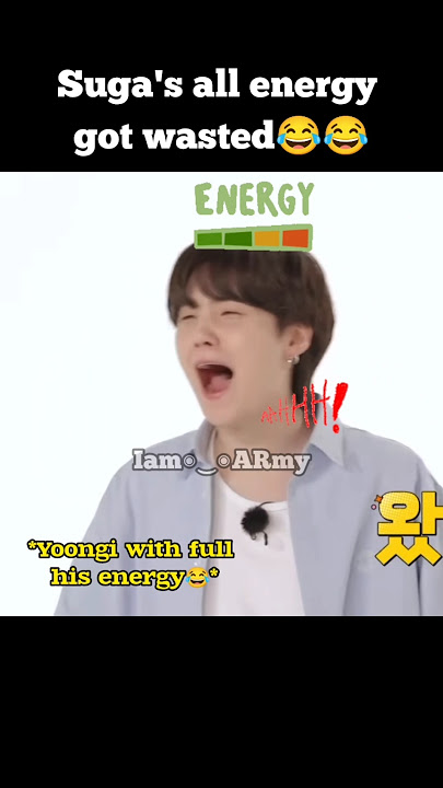 Yoongi's energy on its peak😂😂 #bts #suga