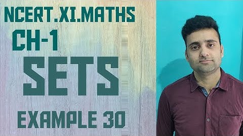 Example 30 Chapter 1 Class 11 Maths, Sets