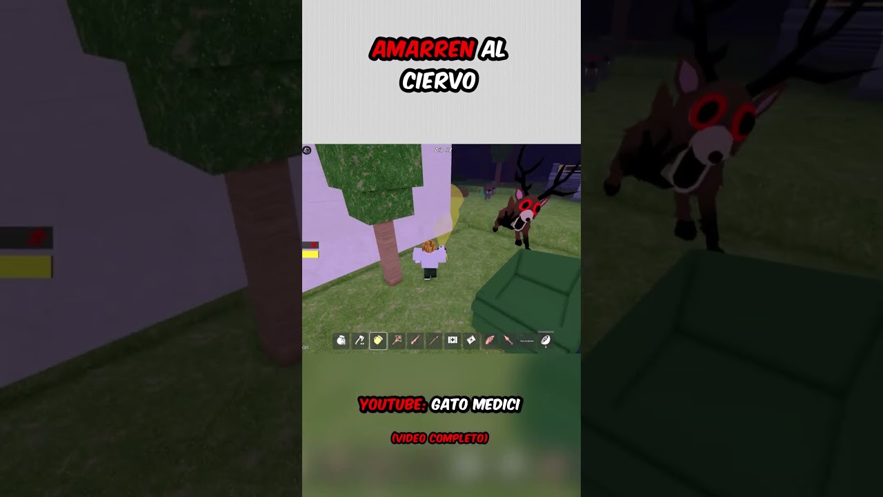 AMARREN AL CIERVO 😹🙀 #99nochesenelbosque #speedrun #roblox