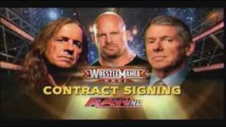 Bret Hart Vs Mr Mcmahon Wrestlemania 26 Contract Signing Video Bret Hart Vs Mr Mcmahon Wrestlemania 26 Contract Signing Video