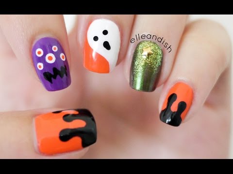 ✘ No Nail Tools! Halloween Nails ✘