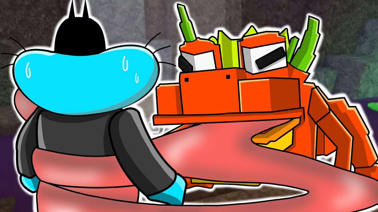 We Surviving From SCARY FROG in The Roblox Forest!- ft.Oggy