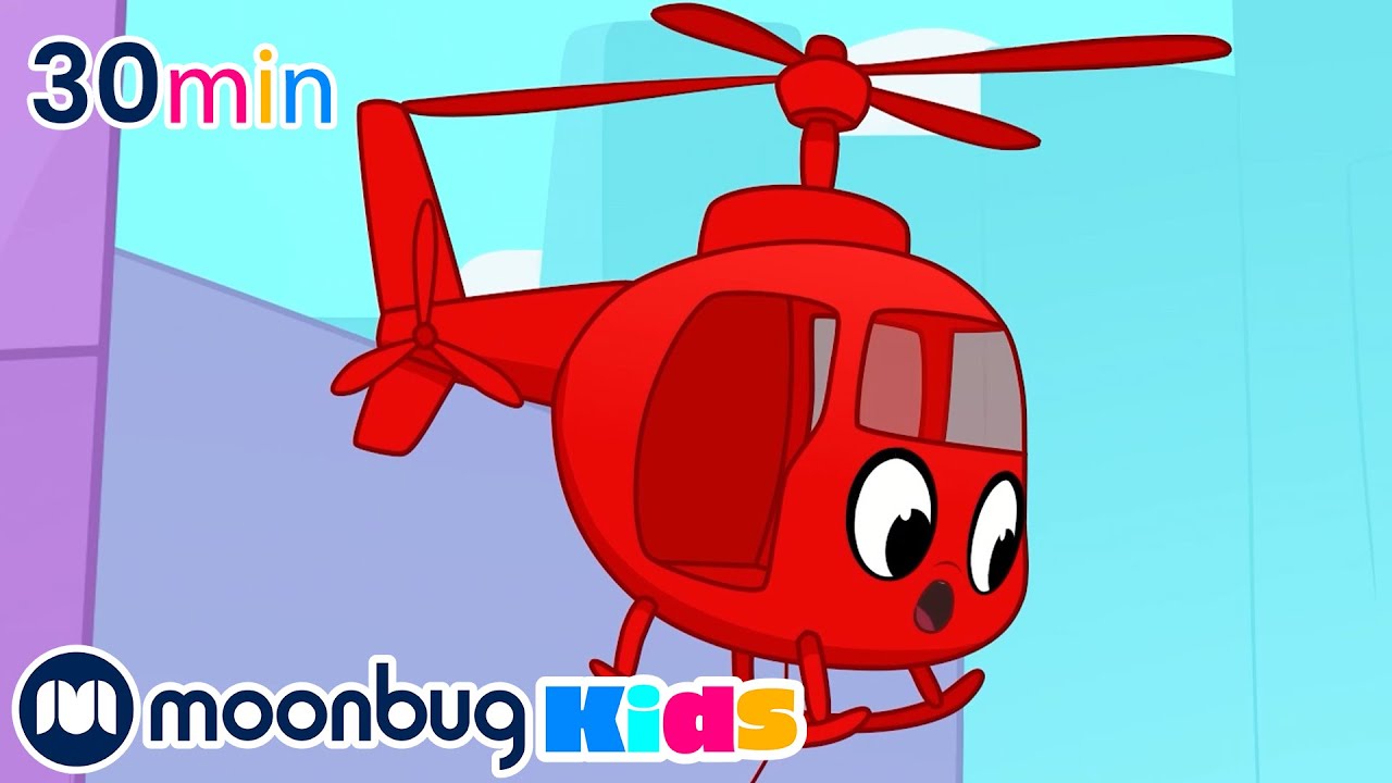 ⁣Morphle the Helicopter Saves the Day!! | Cars, Trucks & Vehicles Cartoon | Moonbug Kids