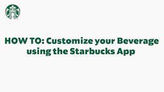 How to order decaf latte on starbucks app