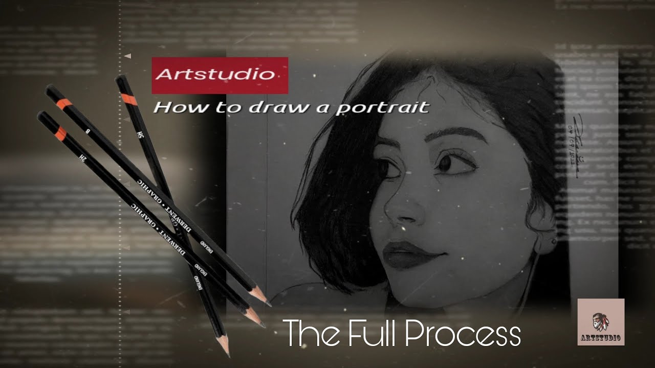 portrait process of a beautiful girl art by Duniya Artz 25