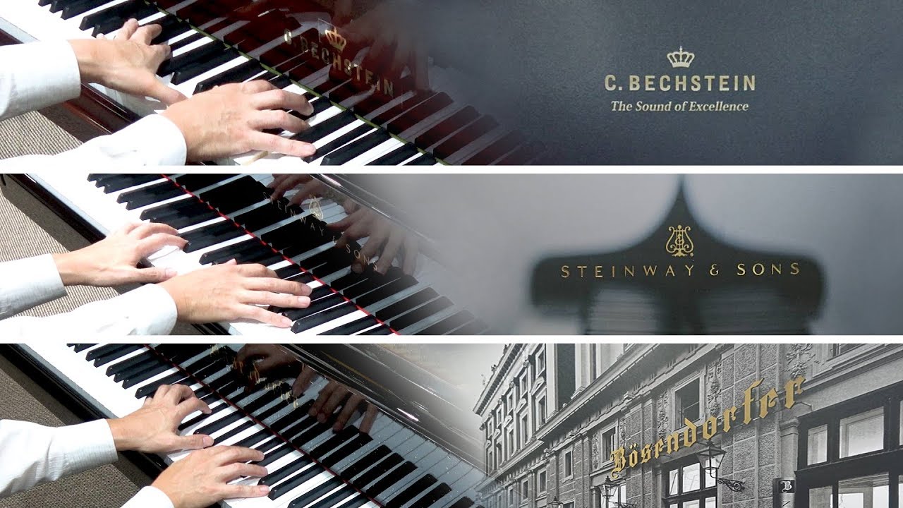 世界三大ピアノ弾き比べ ベヒシュタイン C Bechstein スタインウェイ サンズ Steinway Sons ベーゼンドルファー Bosendorfer Youtube