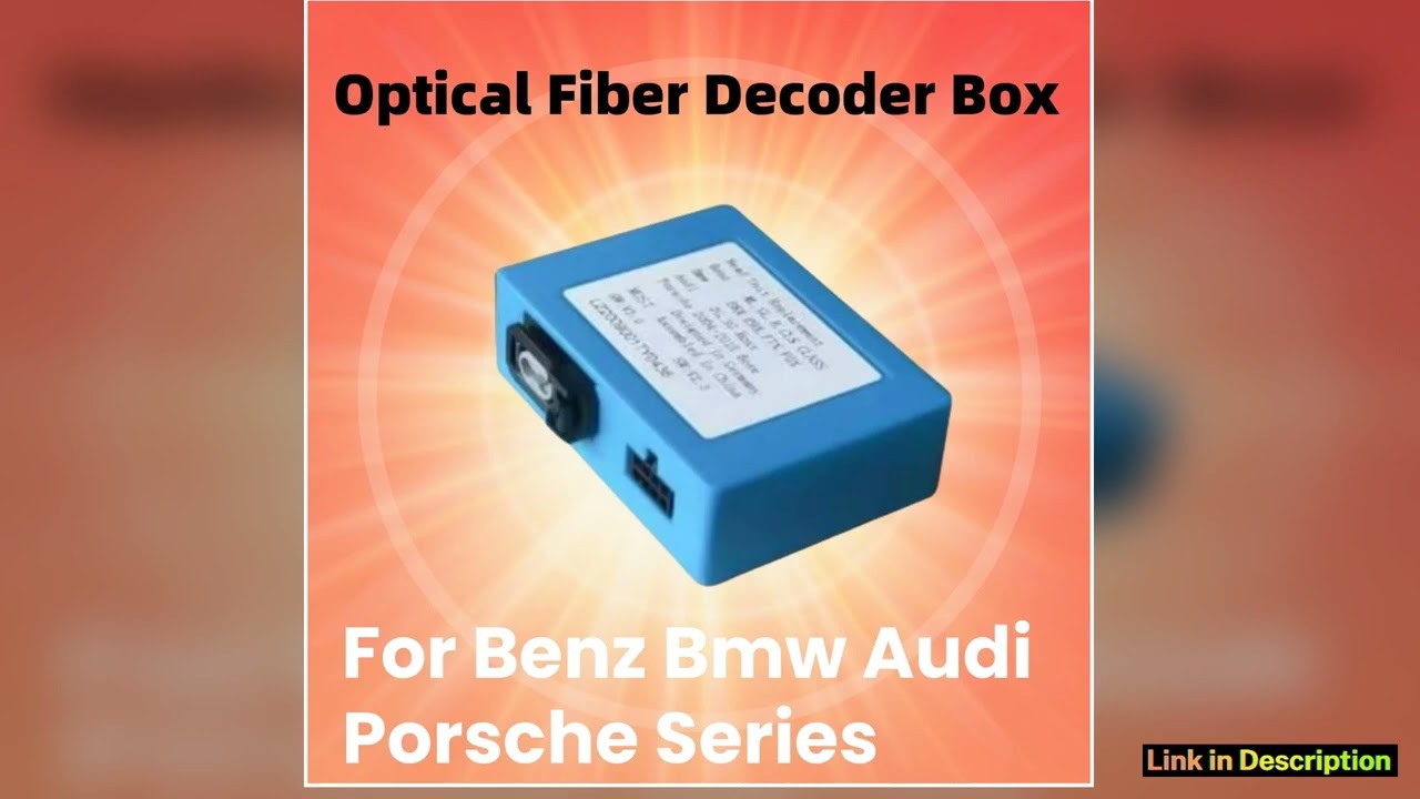 Car Radio Optical Fiber Decoder Box for Mercedes Benz CLS E CLASS W211 W219 R CLASS S E SL ML BMW P