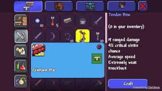 Terraria android 1.2 ep3/5- Making a blood tools! screenshot 5
