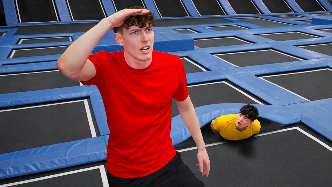 Verstecken in der Trampolin-Halle (Extrem!)