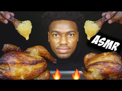 EATING A WHOLE CHICKEN with CHEESE SAUCE (ASMR) | MAGIC CLAP | KEVO ASMR