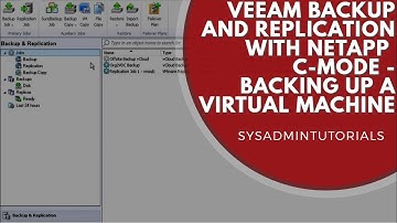 Veeam Backup and Replication 8 with NetApp Clustered Ontap - Backups - Part 1