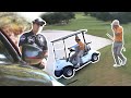 Stealing a Golf Cart! (ALMOST ARRESTED)