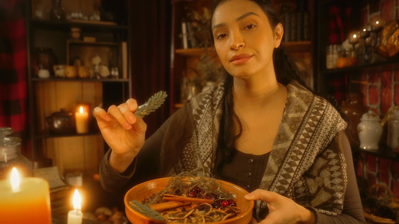 ASMR Winter Apothecary 🕯️ Cozy Cottage Healing, Simmer Pots & Personal Care