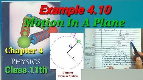 Example 4.10 | Motion In A Plane | Physics | Class 11th | Chapter 4 |