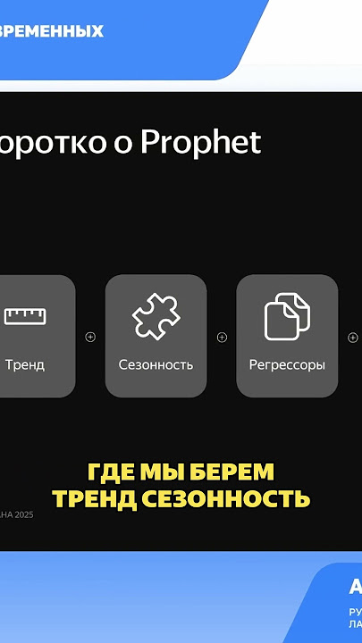 Как выглядит аддитивная модель Prophet