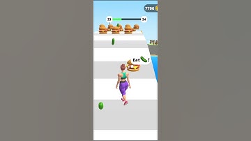 Funny Moment fat 2 fit game | fat or skinny? running girl 3D #shorts