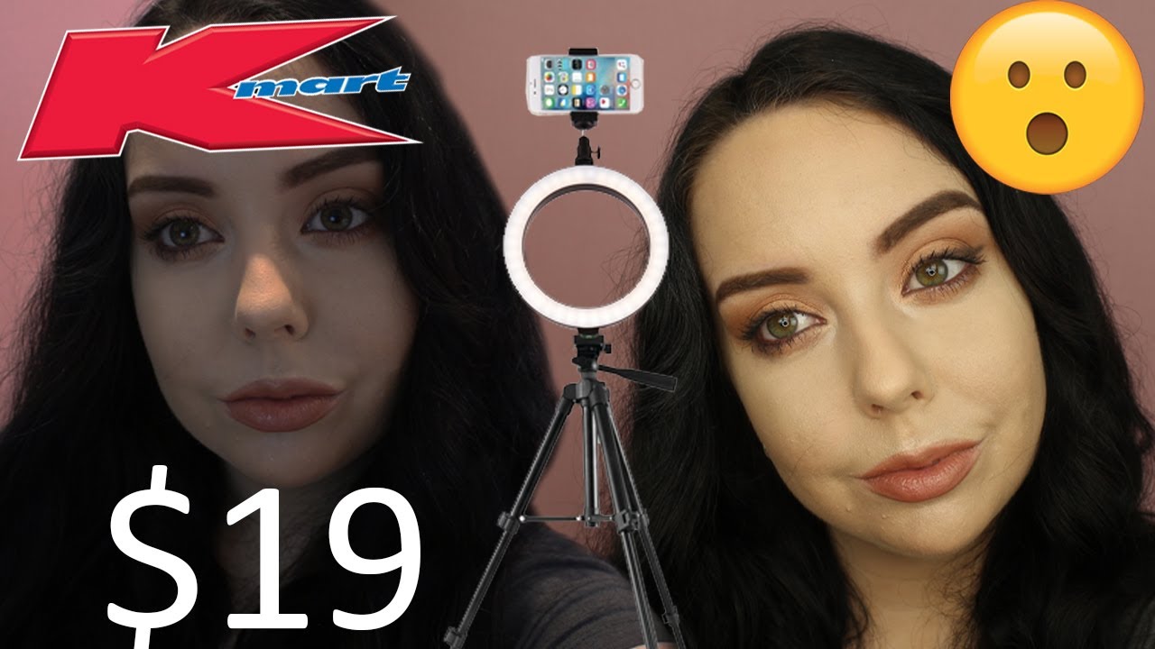 Kmart Ring Light Review / Studio Selfie Light - YouTube