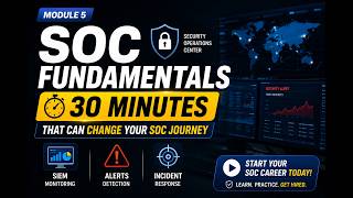 SOC Fundamentals in 30 Minutes 🔥 | Module 5 | Start Your SOC Analyst Journey