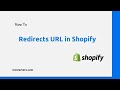 How To Redirect Url In Shopify