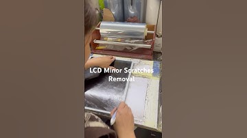 LCD Monitor Minor Scratches Removal & Protector Film Applying | Used Laptop Monitor Refurbish Fix