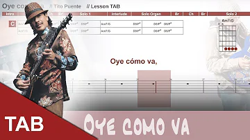 "Oye Como Va" Guitar Tutorial with Chords and Tabs - Learn Santana's Classic Latin Rock Song