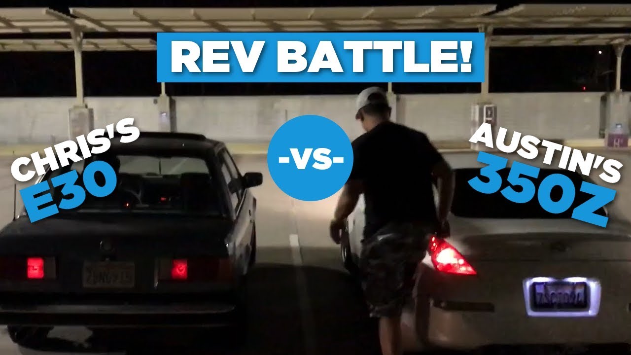 REV BATTLE! | BMW E30 318i -vs- Nissan 350Z