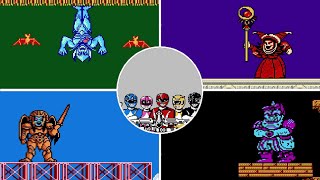 Kyoryu Sentai Zyuranger (NES) All Bosses (No Damage)