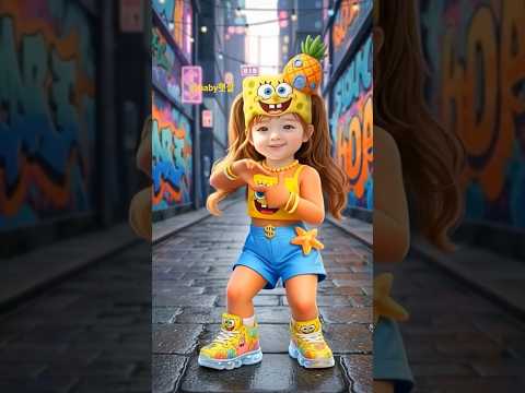 춤추는 귀여운 K-아기댄스 #dance #shorts  #cutebaby #funny #viral #foryou #ai #아기댄스 #베이비댄스 #스폰지밥 #bigguy
