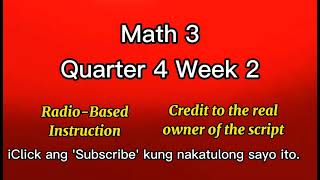 Math 3 Quarter 4 Week 2