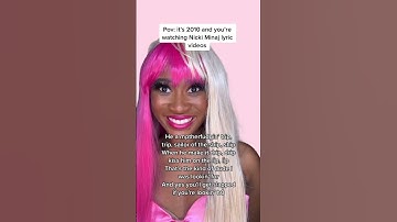 Thumbnail of Those lyrics are now muscle memory #nickiminaj #superbass #barbietingz #2010sthrowback